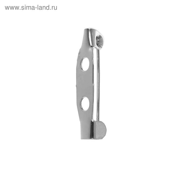 Основа для броши, 20мм, 10шт, 2 отверстия