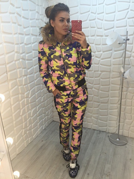 Невероятно теплый, зимний костюм.