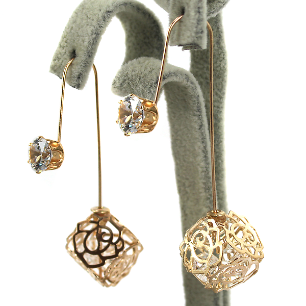 Серьги с кристаллами