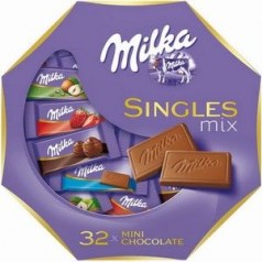 Шоколад ассорти, Milka Singles Mix, 32х5г.