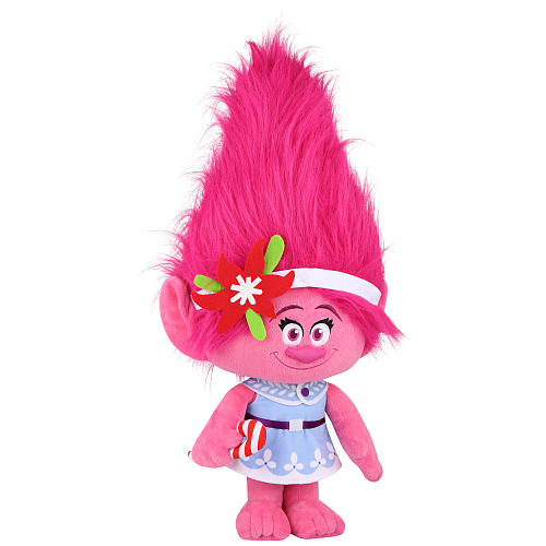 Holiday Greeter DreamWorks Trolls Poppy Plush with Candy Can
