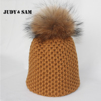 Шапка женская. Отличное качество! Съемный пумпон мех-енота