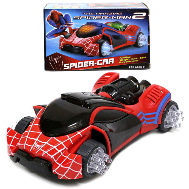 Машинка "Spider-car" со светом и звуком 17см