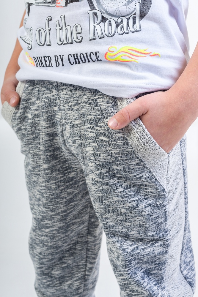 Брюки спортивные "Марафон", серый меланж