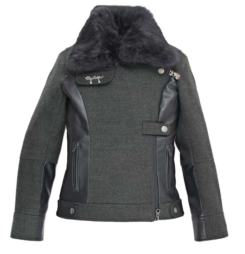 Куртка весна-осень с натуральным мехом