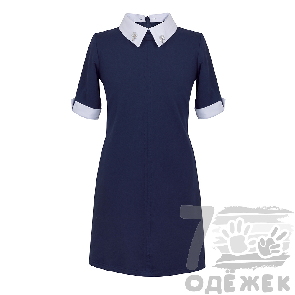 Платье школьное с коротким рукавом