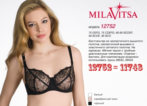 MILAVITSA бюстгальтер "мягкая чашка" на каркасах 12752