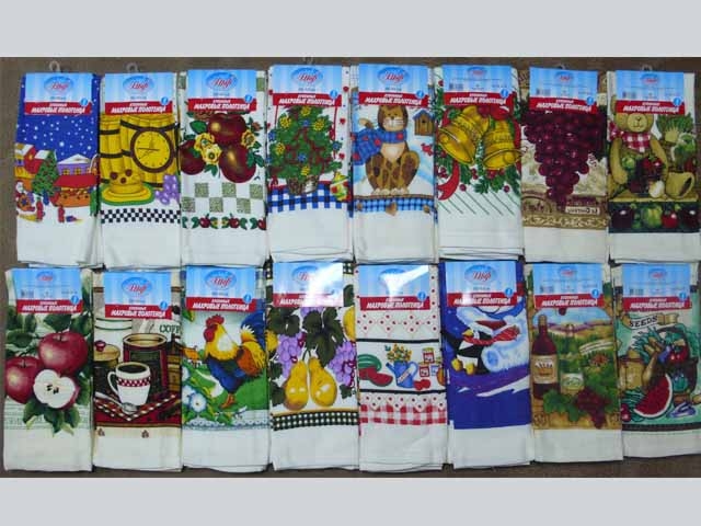 Набор кухонных полотенец (3 шт.), размер 38x63