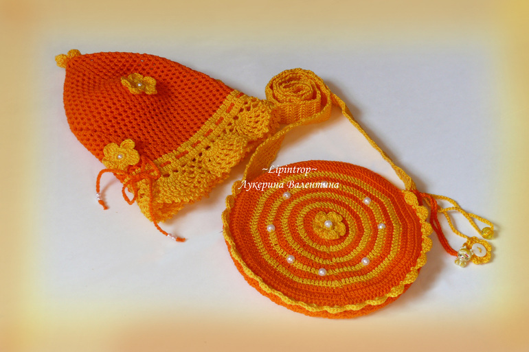 Сумочка к панаме ( довязала)