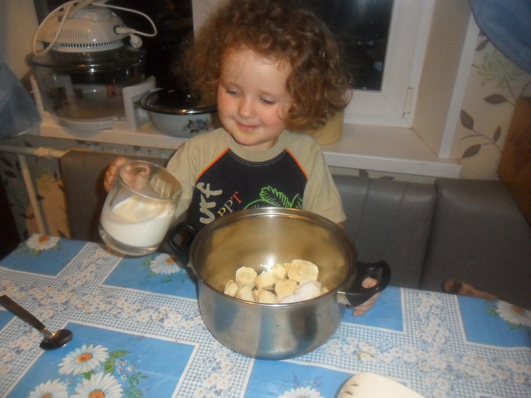 Банановые оладьи