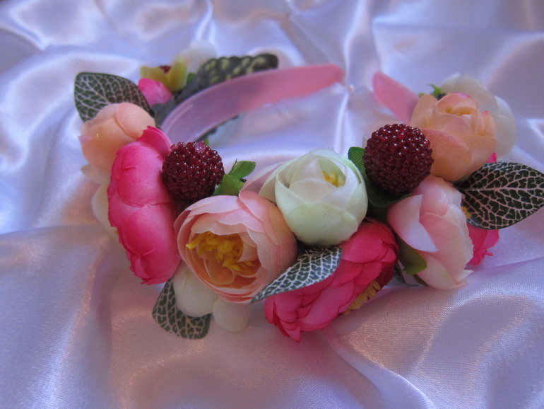 Ободки с цветами