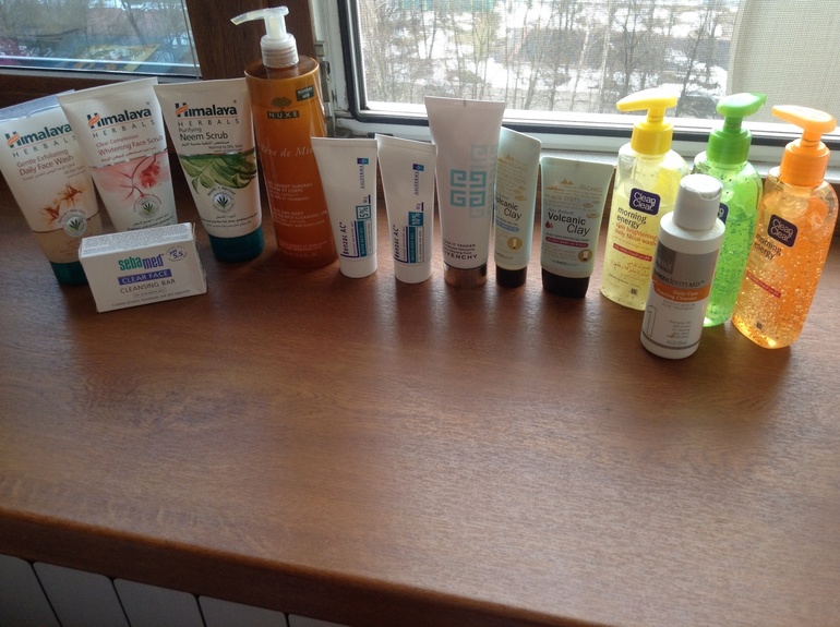 Мои умывалки и средства от высыпаний ( прыщики).