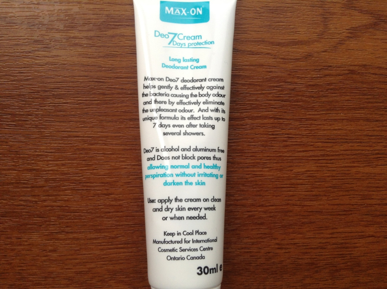 Мои натуральные дезодоранты и крем max-on( Канада).