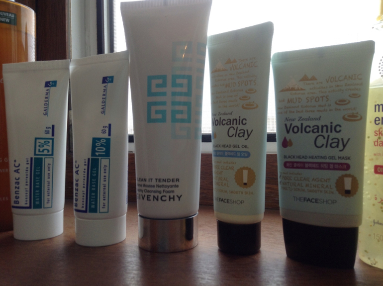 Мои умывалки и средства от высыпаний ( прыщики).