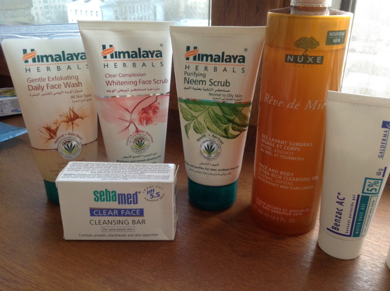 Мои умывалки и средства от высыпаний ( прыщики).