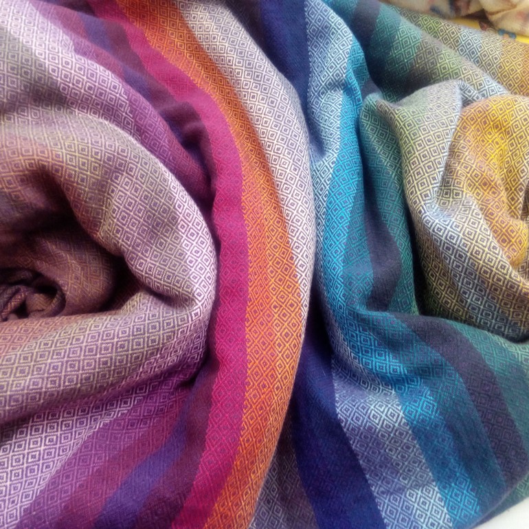 Наш первый тканный слинг )))