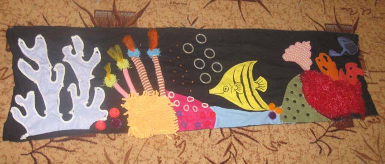 Морская массажная дорожка или тактильный игровой коврик