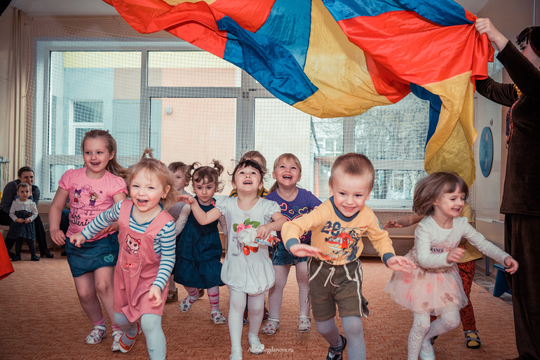 День рождение в садике.