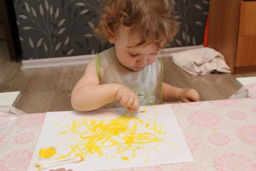 Художка он-лайн. Рисование ватными палочками