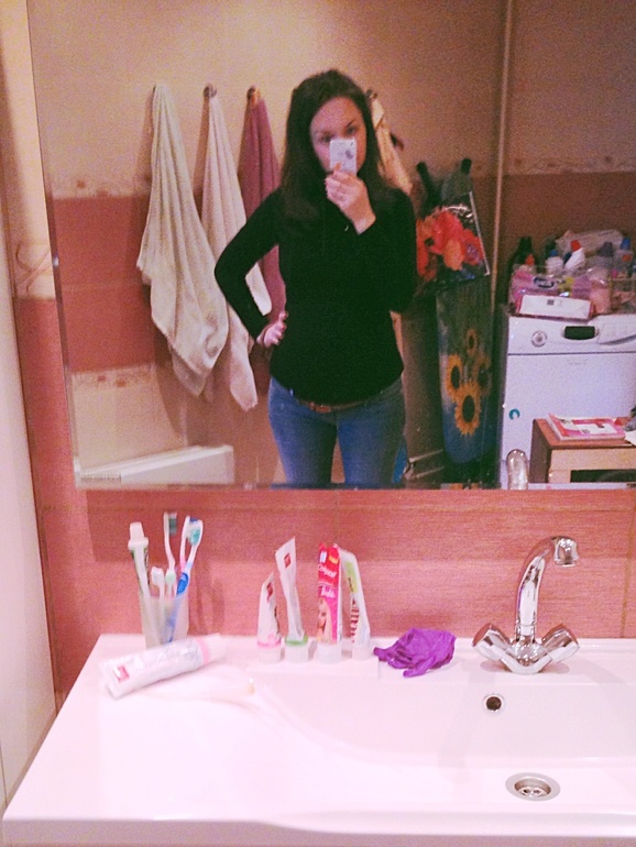 Просто мой одетый пузик в 27.4