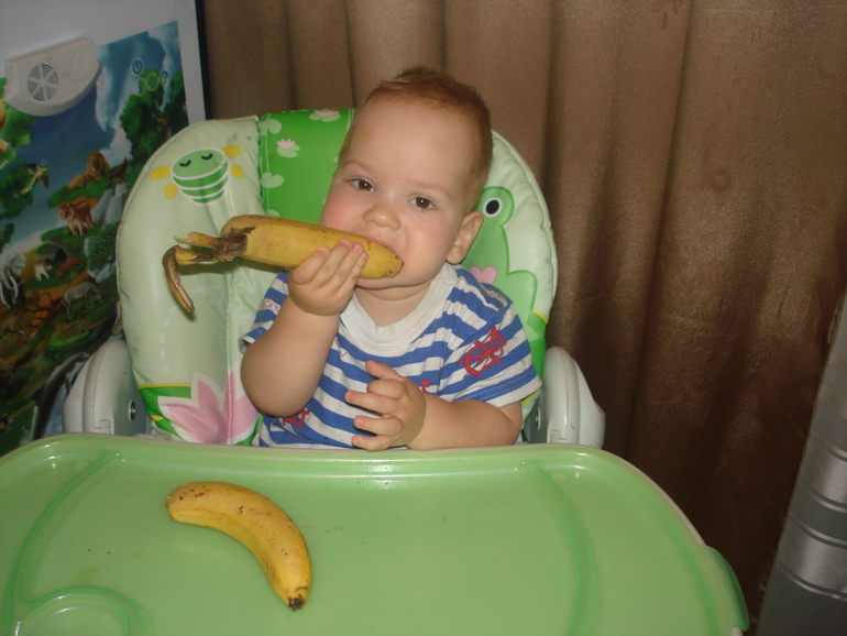 Готовим с детьми. Банановые оладьи.