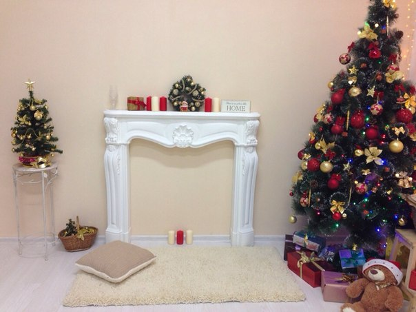 Новогодний декор в фотостудии)