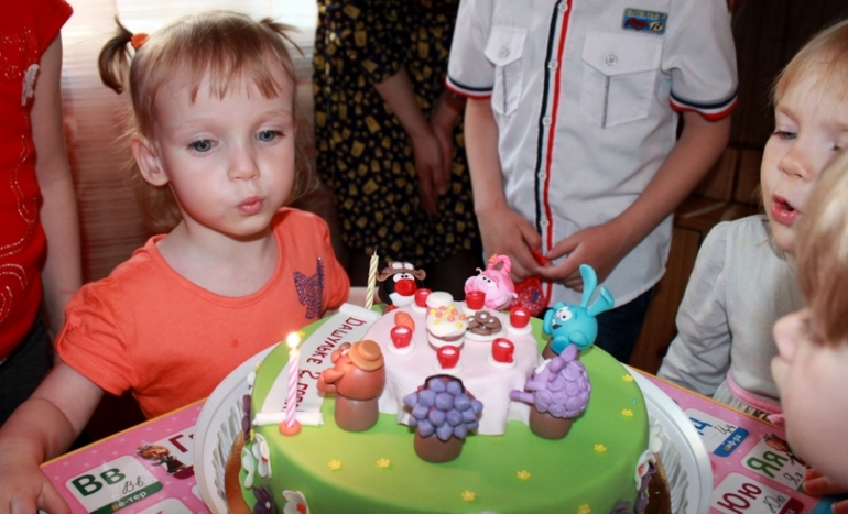 день рождения нашей подружки Даши