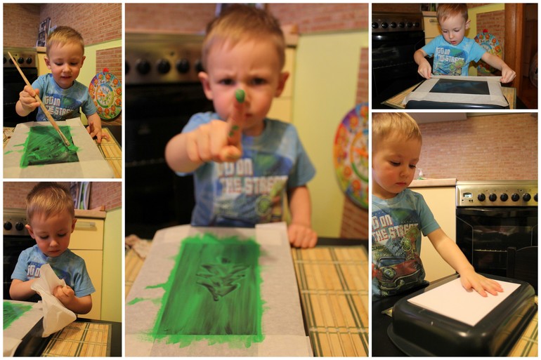 День 5. Открытка - отпечаток.