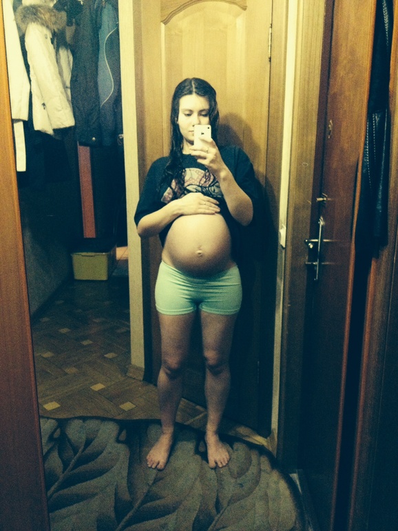 Мой животик в 33-34 недельки!