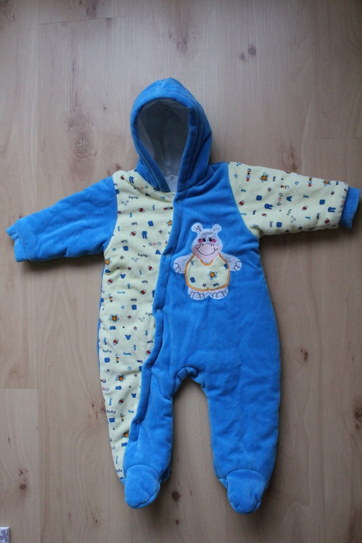 Плюшевый комбинезон (хлопок) размер 74 / Цена 500 руб