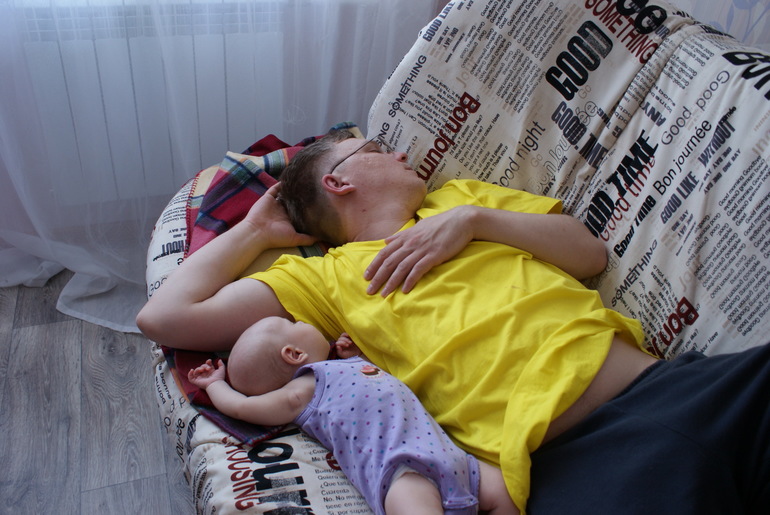 Спали с папой)