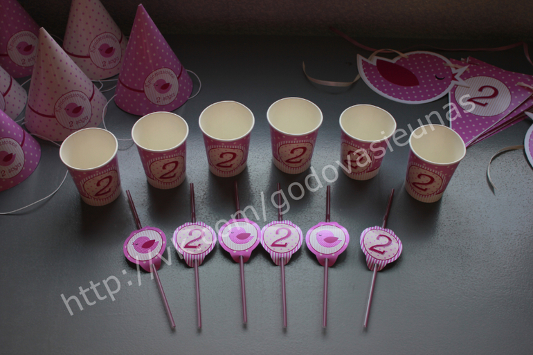 Набор "Polka dots and Birdie" на 2-х летие Кристины!