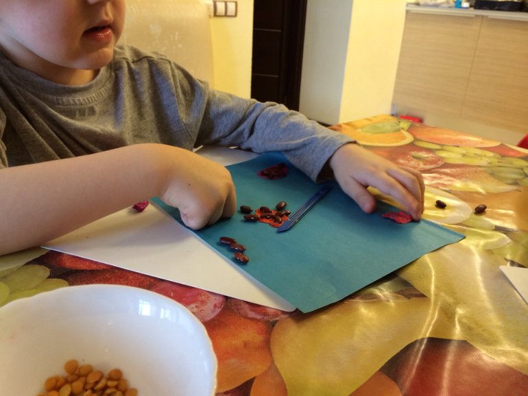 Аппликация с подручными средствами