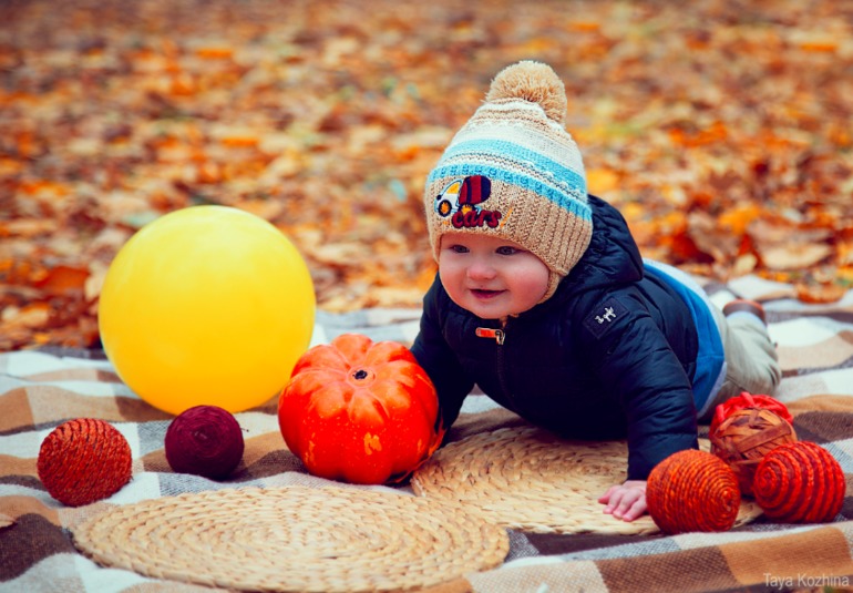 Осенняя фотосессия в парке (Максим с родителями)