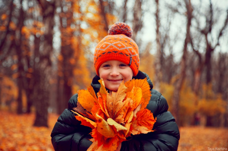 Осенняя фотосессия Миши и мамы