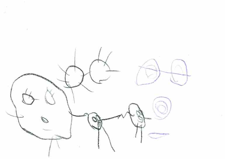 Художества Лисёнка. (Алиса 3 года и 1 месяц)