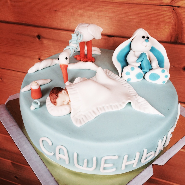 Тортик для малыша с зайкой