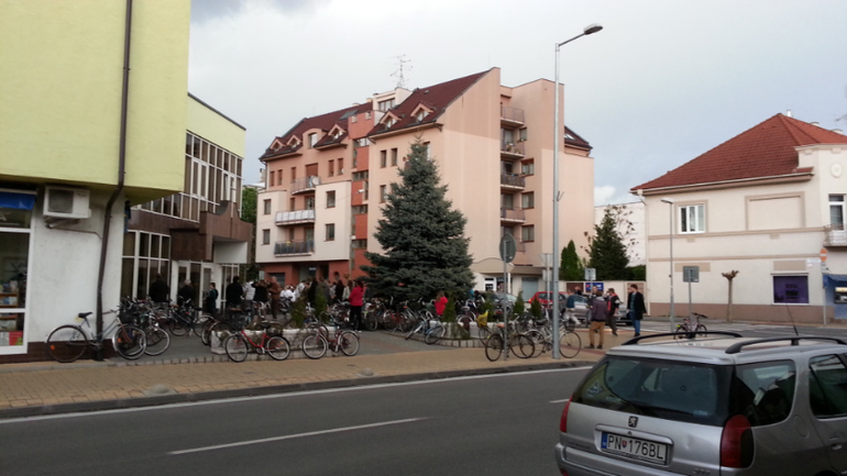 Пиештяны (Словакия). Велосипедные зарисовки.