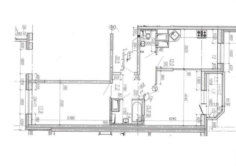 Помогите пожалуйста идеями. 2х комнатная квартира как сделать перепланировку.
