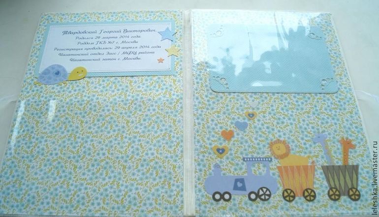 Большая папка для документов малыша