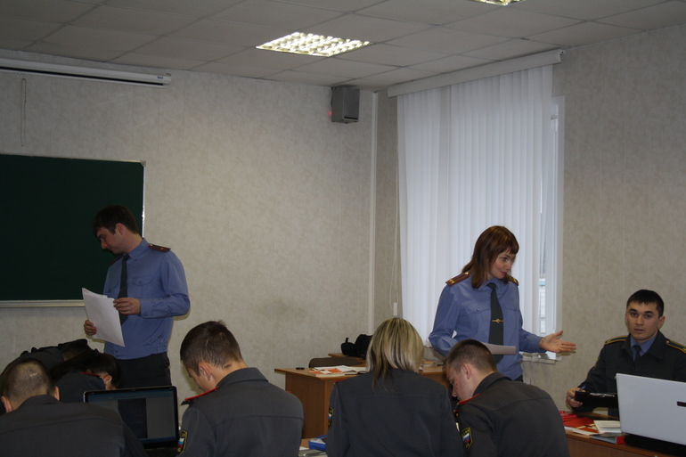 ..с учениками...