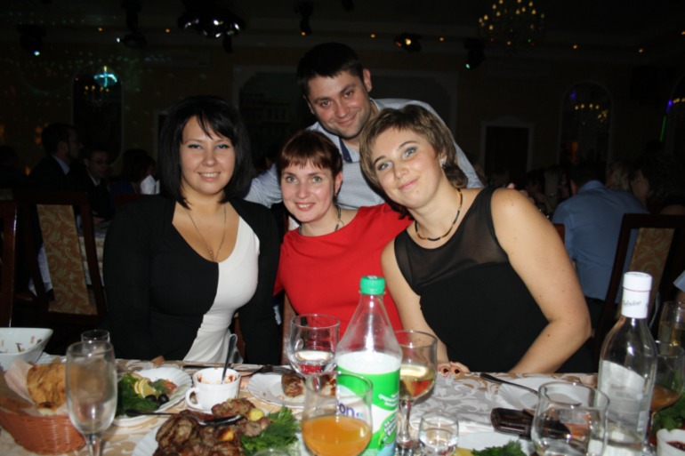 ..с учениками...