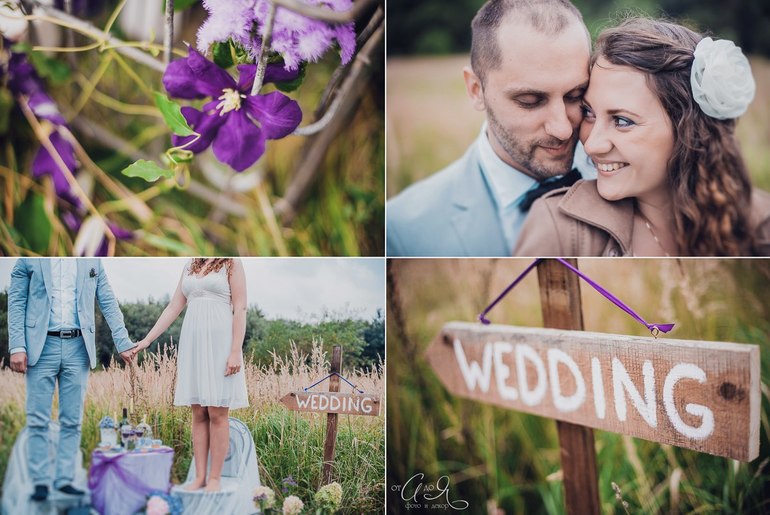 Свадебный день в стиле деревенский прованс