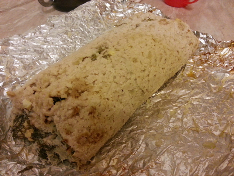 МК рулет из индейки с яйцами.