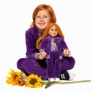 Кукла Mia, кукла похожая на девочку. Одинаковая одежда для девочки и куклы.