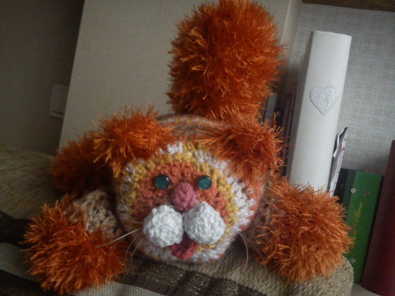 Счастливый рыжий кот))