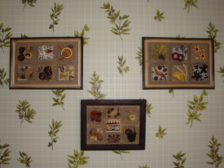 Кухонное панно. Триптих закончен. (много фото)