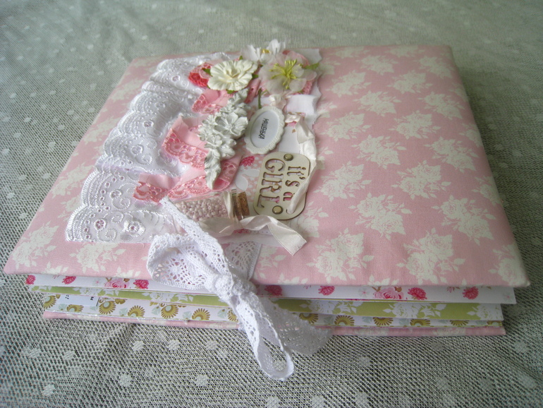 Очень нежный альбом в стиле Тильда для малышки Машеньки!