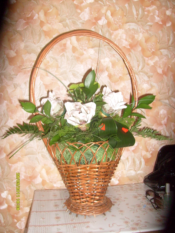Букетики из денег