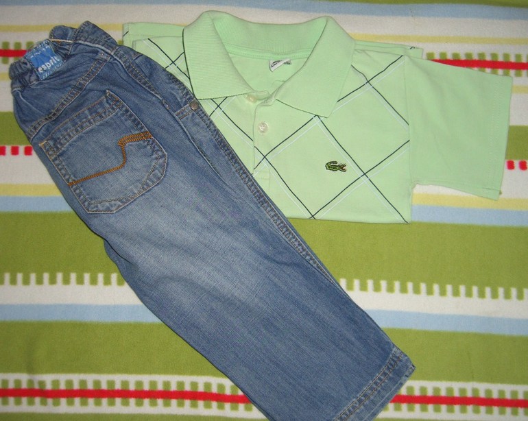 Джинсы ESPRIT (92) + Polo Lacoste (104) Размер: 86-92 см (1-2 года)